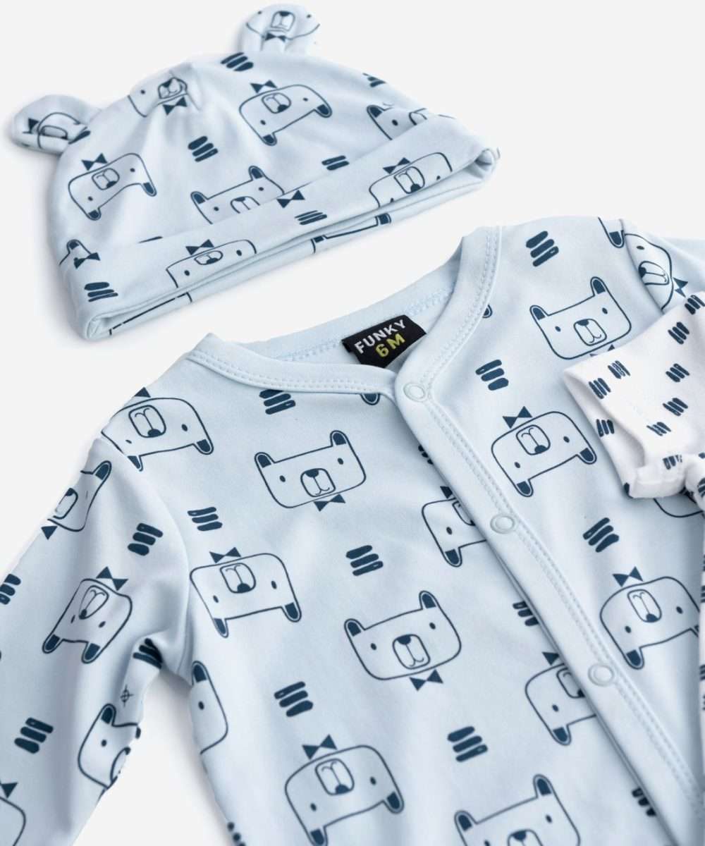 Funky Βρεφικό Σετ 3 Τμχ Αγόρι