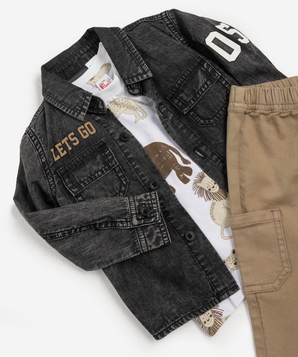 Funky Βρεφικό Σετ με Παντελόνι Αγόρι