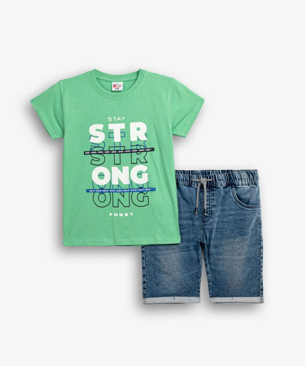 Funky Σετ Τζιν Βερμούδα Αγόρι