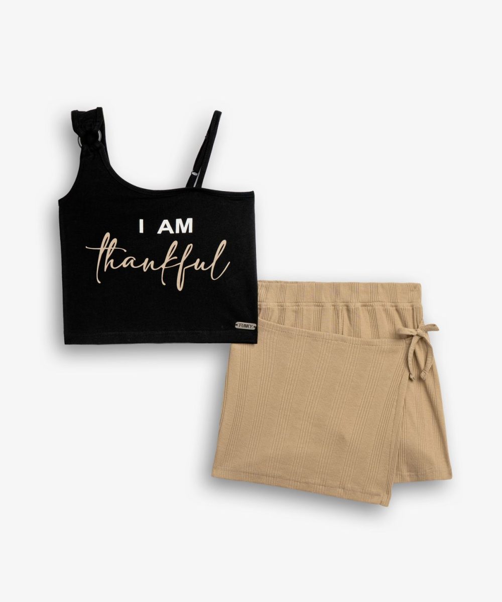 Funky Σετ Φούστα-Σορτς Μακό