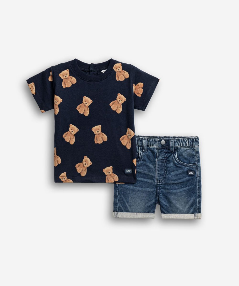 Funky Σετ Τζιν Βερμούδα Μηνών Αγόρι