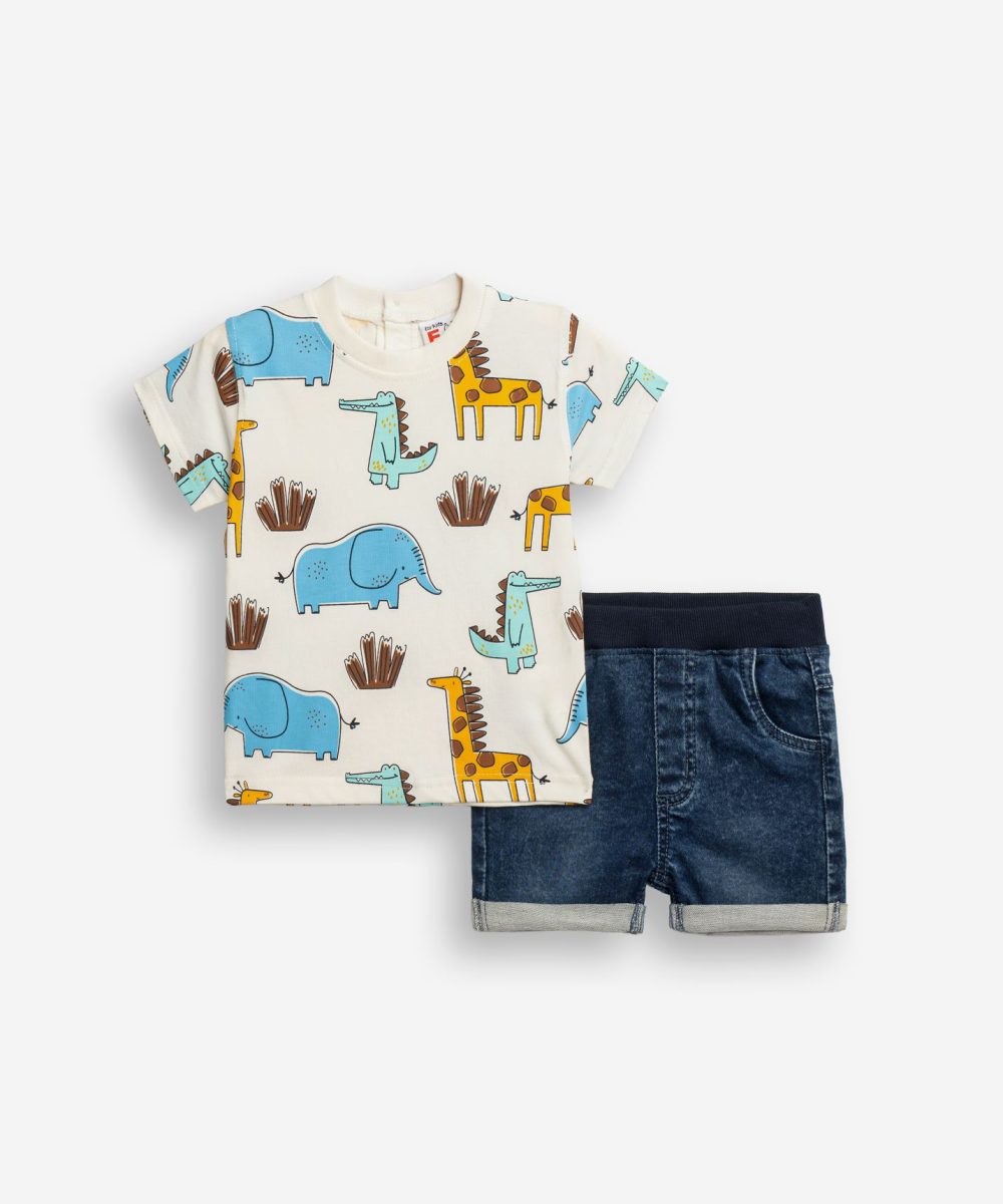 Funky Σετ Τζιν Βερμούδα Μηνών Αγόρι