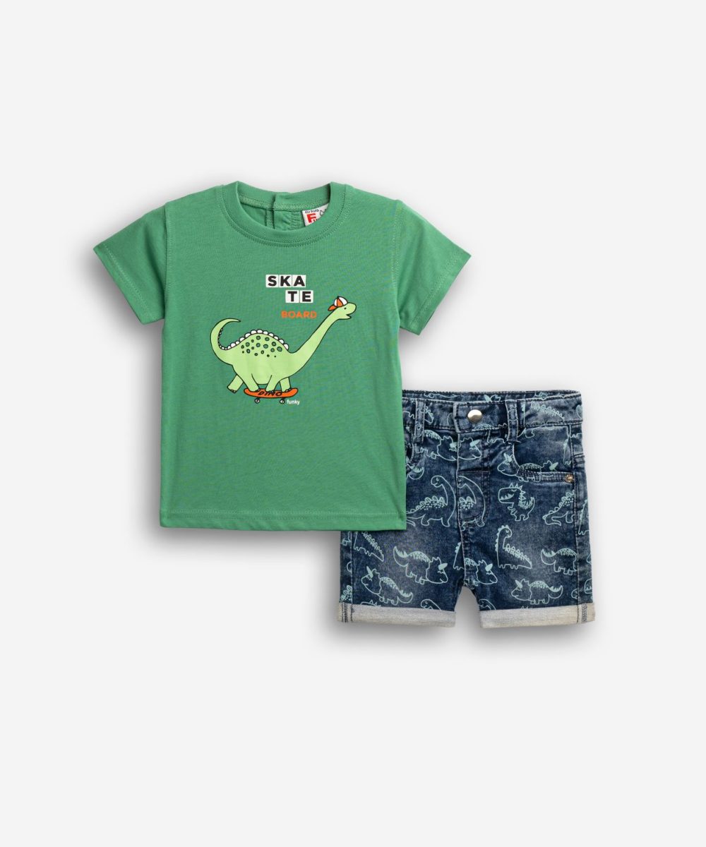 Funky Σετ Τζιν Βερμούδα Μηνών Αγόρι